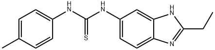 N-(2-Ethyl-1H-benzimidazol-5-yl)-N'-(4-methylphenyl)thiourea 结构式