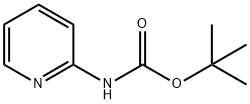 2-(叔丁氧羰基氨基)吡啶 结构式