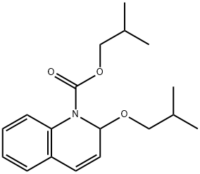 1,2-二氢-2-异丁氧基喹啉-1-甲酸异丁酯 结构式