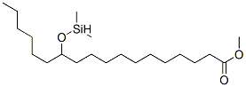 12-[(Dimethylsilyl)oxy]octadecanoic acid methyl ester 结构式