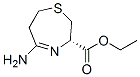 1,4-Thiazepine-3-carboxylicacid,5-amino-2,3,6,7-tetrahydro-,ethylester,(3S)-(9CI) 结构式