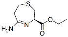 1,4-Thiazepine-3-carboxylicacid,5-amino-2,3,6,7-tetrahydro-,ethylester,(3R)-(9CI) 结构式