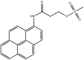 2-(Pyren-1-ylaminocarbonyl)ethyl Methanethiosulfonate 结构式