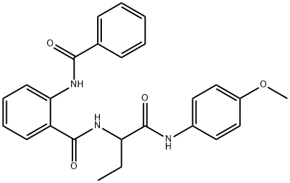 Benzamide, 2-(benzoylamino)-N-[1-[[(4-methoxyphenyl)amino]carbonyl]propyl]- (9CI) 结构式