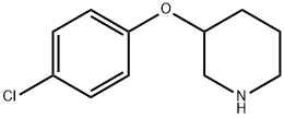 3-(4-氯苯氧基)哌啶 结构式