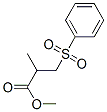 METHYL 3-PHENYLSULFONYLISOBUTYRATE 结构式