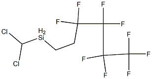 1H,1H,2H,2H-全氟己基甲基二氯硅烷 结构式