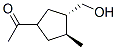 Ethanone, 1-[(3S,4S)-3-(hydroxymethyl)-4-methylcyclopentyl]- (9CI) 结构式