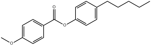 4-甲氧基苯甲酸-4-戊基苯酯 结构式