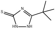 3-叔丁基-5-巯基-1,2,4-三唑 结构式