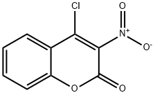 4-氯-3-硝基香豆素 结构式