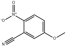 2-硝基-5-甲氧基苯腈 结构式