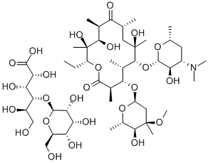 乳糖酸阿奇霉素 结构式