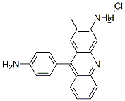 9-(4-aminophenyl)-2-methylacridin-3-amine monohydrochloride 结构式