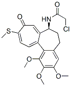 2-Chloro-N-[(S)-5,6,7,9-tetrahydro-1,2,3-trimethoxy-10-(methylthio)-9-oxobenzo[a]heptalen-7-yl]acetamide 结构式