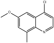 4-CHLORO-6-METHOXY-8-METHYLQUINOLINE 结构式