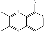 5-氯-2,3-二甲基吡啶并[3,4-B]吡嗪 结构式