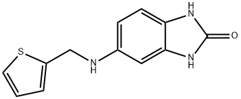 5-[(THIOPHEN-2-YLMETHYL)-AMINO]-1,3-DIHYDRO-BENZOIMIDAZOL-2-ONE 结构式