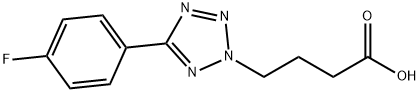 4-(5-(4-氟苯基)-2H-四唑-2-基)丁酸 结构式