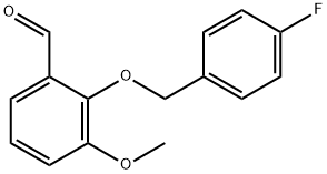 2-(4-氟苄基)氧基-3-甲氧基-苯甲醛 结构式