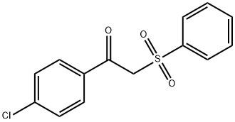 1-(4-氯苯基)-2-(苯磺酰)乙酮 结构式