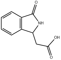 (3-氧代-2,3-二氢-1H-异吲哚-1-基)乙酸 结构式