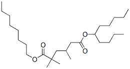 2,2,4-Trimethylhexanedioic acid 6-decyl 1-octyl ester 结构式