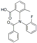 2-[N-Benzoyl(2-fluorophenyl)amino]-3-methylbenzoic acid 结构式