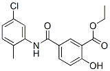 ethyl 5-[(5-chloro-2-methyl-phenyl)carbamoyl]-2-hydroxy-benzoate 结构式