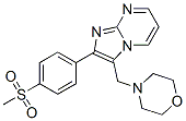 2-(p-Methylsulfonylphenyl)-3-(morpholinomethyl)imidazo[1,2-a]pyrimidine 结构式