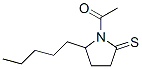 2-Pyrrolidinethione,  1-acetyl-5-pentyl-  (9CI) 结构式