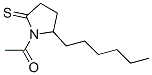 2-Pyrrolidinethione,  1-acetyl-5-hexyl-  (9CI) 结构式