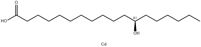 cadmium(2+) (R)-12-hydroxyoctadecanoate 结构式