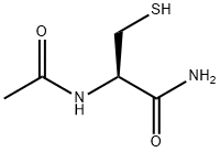 N-乙酰-L-胱氨酸 结构式