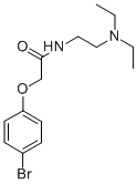 2-(p-Bromophenoxy)-N-(2-(diethylamino)ethyl)acetamide 结构式