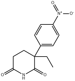 3-乙基-3-(4-硝基苯基)-2,6-哌啶二酮 结构式