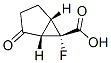 Bicyclo[3.1.0]hexane-6-carboxylic acid, 6-fluoro-2-oxo-, (1S,5S,6S)- (9CI) 结构式