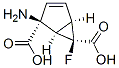 Bicyclo[3.1.0]hex-3-ene-2,6-dicarboxylic acid, 2-amino-6-fluoro-, (1R,2S,5R,6R)- (9CI) 结构式