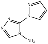 3-(1H-吡唑-1-基)-4H-1,2,4-三唑-4-胺 结构式