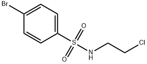 4-溴-N-(2-氯乙基)苯磺酰胺 结构式