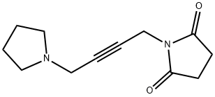 N-[4-(1-Pyrrolidinyl)-2-butynyl]succinimide 结构式