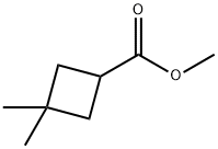 Cyclobutanecarboxylic acid, 3,3-diMethyl-, Methyl ester 结构式