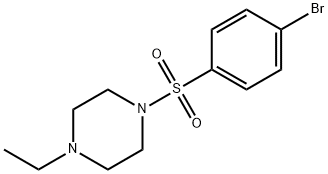 1-(4-BROMOPHENYLSULFONYL)-4-ETHYLPIPERAZINE 结构式