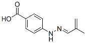 Benzoic acid, 4-[(2-methyl-2-propenylidene)hydrazino]- (9CI) 结构式