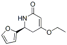 2(1H)-Pyridinone,4-ethoxy-6-(2-furanyl)-5,6-dihydro-,(6S)-(9CI) 结构式