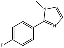 2-(4-FLUORO-PHENYL)-1-METHYL-1H-IMIDAZOLE 结构式