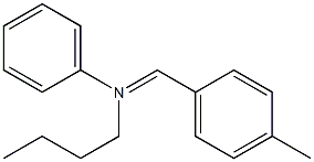 p-甲基苄烯-p-丁基苯胺 结构式