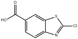 2-氯-6-苯并噻唑羧酸 结构式