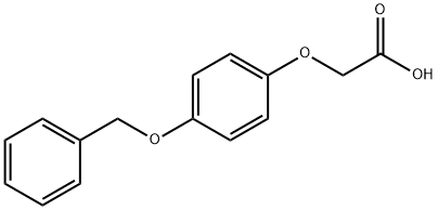 4-苯甲氧基苯氧基乙酸 结构式