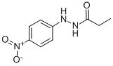 Propionic acid 2-(p-nitrophenyl)hydrazide 结构式